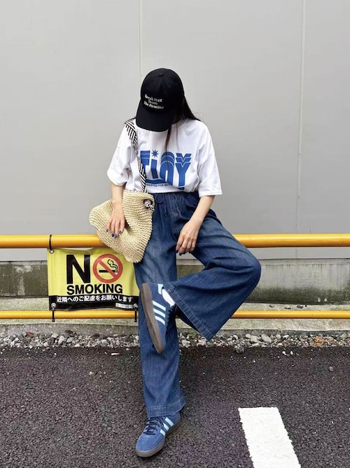 ツータックワイドデニムパンツ（デニムパンツ）｜CORNERS