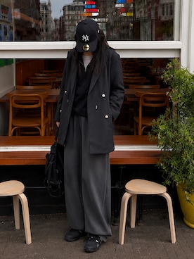 「CORNERS（コーナーズ）のアイテム」を使った、kuririnさん（レディース・159cm）の春コーディネート