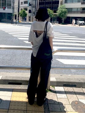 「QUEENHEAD（クイーンヘッド）のアイテム」を使った、kuririnさん（レディース・159cm）の夏コーディネート