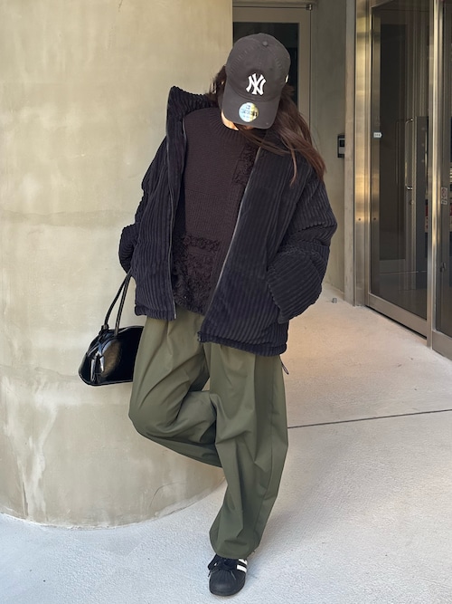 Sov.　ボリュームスリーブケーブルニット　ブラック　36 ダブルスタンダードクロージング ボリュームスリーブケーブルニット