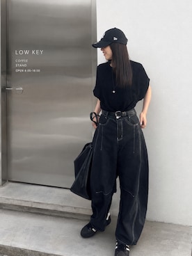 「CORNERS（コーナーズ）のアイテム」を使った、kuririnさん（レディース・159cm）の夏コーディネート