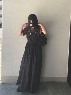 「CORNERS（コーナーズ）のカーブパンツ（スラックス）」を使った、kuririnさん（レディース・159cm）の夏コーディネート