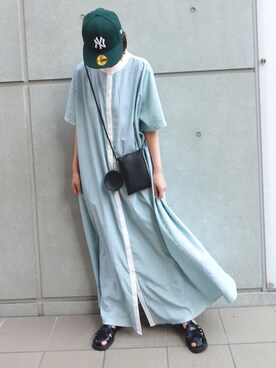 「キヤップ」｜「アイテム（その他）」を使った、kuririnさん（レディース・159cm）の夏コーディネート