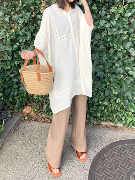 「シンフルコーデ」｜「アイテム（その他）」を使った、kuririnさん（レディース・159cm）の春コーディネート