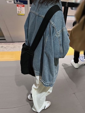 「corners」｜「アイテム（デニムジャケット）」を使った、kuririnさん（レディース・159cm）の春コーディネート