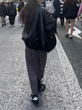 「アイテム（ジャンパースカート）」を使った、kuririnさん（レディース・159cm）の秋コーディネート