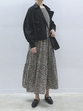 「corners」｜「アイテム（トレンチコート）」を使った、kuririnさん（レディース・159cm）の冬コーディネート