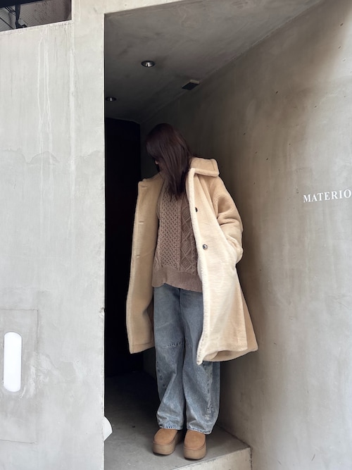 テディボアAラインミディアムコート（ムートンコート）｜CORNERS