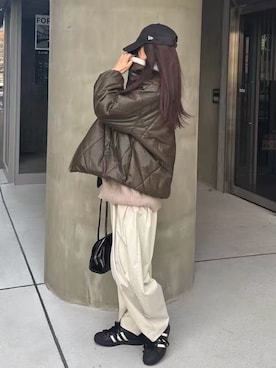 「CORNERS（コーナーズ）のアイテム」を使った、kuririnさん（レディース・159cm）の冬コーディネート