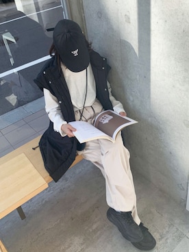 「corners」｜「アイテム（ダウンジャケット/コート）」を使った、kuririnさん（レディース・159cm）の秋コーディネート