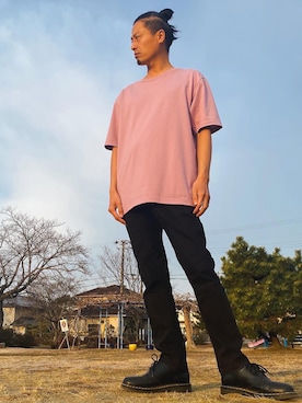 「Bling Leads（ブリングリーズ）のアイテム」を使った、JUNKAPPLEさん（メンズ・169cm）の春コーディネート