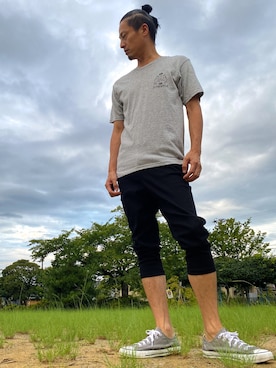 「roshell（ロシェル）のアイテム（パンツ）」を使った、JUNKAPPLEさん（メンズ・169cm）の夏コーディネート