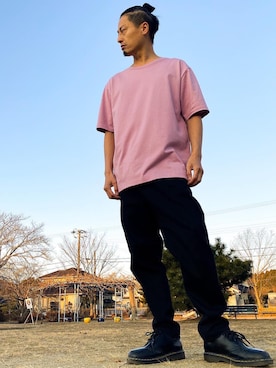 「MinoriTY（マイノリティ）のアイテム（チノパンツ）」を使った、JUNKAPPLEさん（メンズ・169cm）の冬コーディネート