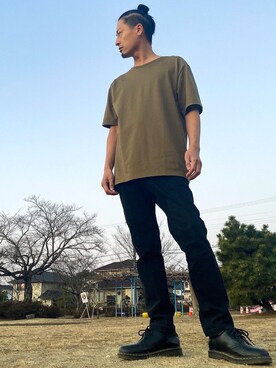 「Bling Leads（ブリングリーズ）のアイテム」を使った、JUNKAPPLEさん（メンズ・169cm）の冬コーディネート