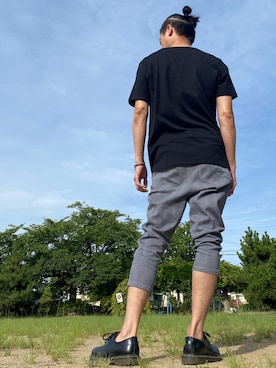 「roshell（ロシェル）のアイテム（パンツ）」を使った、JUNKAPPLEさん（メンズ・169cm）の夏コーディネート