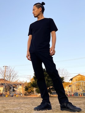 「Bling Leads（ブリングリーズ）のアイテム」を使った、JUNKAPPLEさん（メンズ・169cm）の冬コーディネート