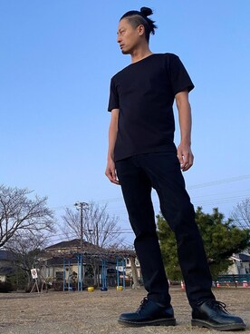 「Bling Leads（ブリングリーズ）のアイテム」を使った、JUNKAPPLEさん（メンズ・169cm）の冬コーディネート