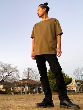 「Bling Leads（ブリングリーズ）のアイテム」を使った、JUNKAPPLEさん（メンズ・169cm）の冬コーディネート