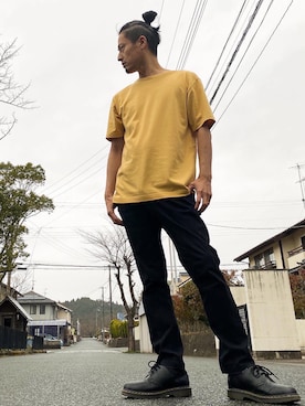 「Bling Leads（ブリングリーズ）のアイテム」を使った、JUNKAPPLEさん（メンズ・169cm）の春コーディネート