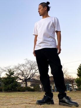 「MinoriTY（マイノリティ）のアイテム（チノパンツ）」を使った、JUNKAPPLEさん（メンズ・169cm）の秋コーディネート