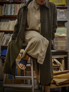 「MY THINKS（マイシンクス）のアイテム」を使った、肉日本さん（メンズ・172cm）の冬コーディネート