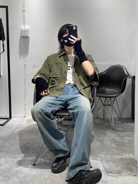 「wisdom（ウィズダム）のアイテム（トップス）」を使った、ionism_Shiroさん（メンズ・178cm）の夏コーディネート