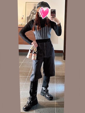 「アイテム（アクセサリー）」を使った、致し方なく課金さん（レディース・157cm）の秋コーディネート