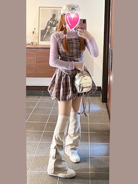 「アイテム（腕時計）」を使った、致し方なく課金さん（レディース・157cm）の秋コーディネート