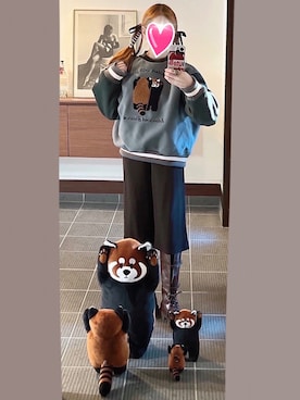 「アイテム（スタジャン）」を使った、致し方なく課金さん（レディース・157cm）の冬コーディネート