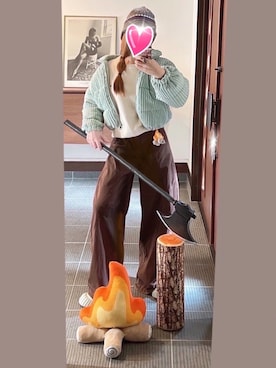 「PANTS...（パンツ）のアイテム」を使った、致し方なく課金さん（レディース・157cm）の冬コーディネート