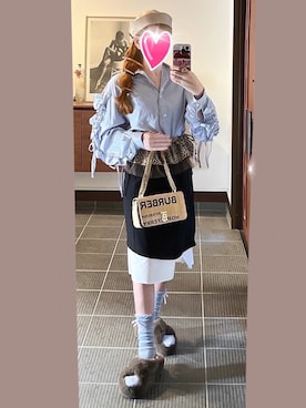 「しまむら（シマムラ）のアイテム」を使った、致し方なく課金さん（レディース・157cm）の秋コーディネート