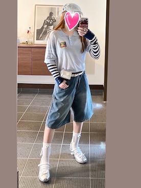 「アイテム（その他小物）」を使った、致し方なく課金さん（レディース・157cm）の秋コーディネート