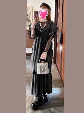 「カチューシャ」｜致し方なく課金さん（レディース・157cm）の夏コーディネート