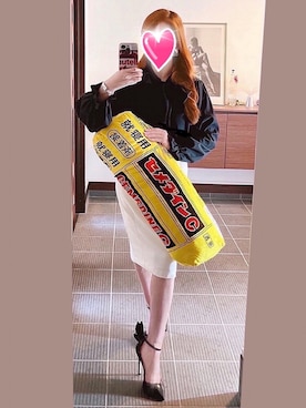 「ボウタイブラウス」｜致し方なく課金さん（レディース・157cm）の夏コーディネート