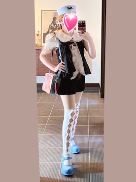 「アイテム（フォーマルスーツ/小物）」を使った、致し方なく課金さん（レディース・157cm）の夏コーディネート