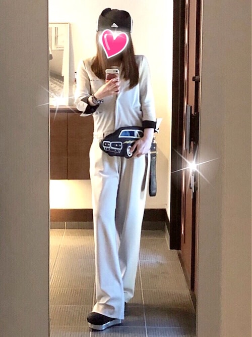 【パンツコーデでカッコよ♡】シャネル オールインワン CHANELココハンドルに楽ちんオールインワンで春のモノトーン