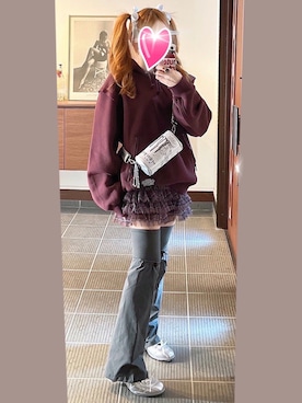 「アイテム（レッグウォーマー）」を使った、致し方なく課金さん（レディース・157cm）の秋コーディネート