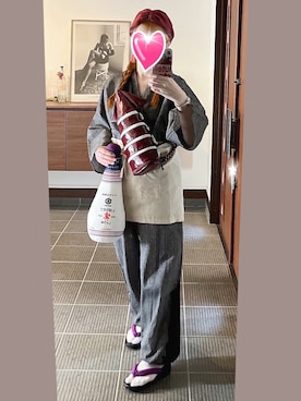 「アイテム（その他雑貨）」を使った、致し方なく課金さん（レディース・157cm）の秋コーディネート