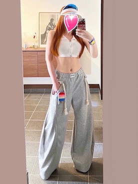 「アイテム（コインケース）」を使った、致し方なく課金さん（レディース・157cm）の夏コーディネート