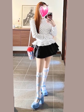 ケイトスペード　160 Tシャツ&キュロット　モデルコーデ♡ kate spade new york（ケイトスペードニューヨーク）itSnap