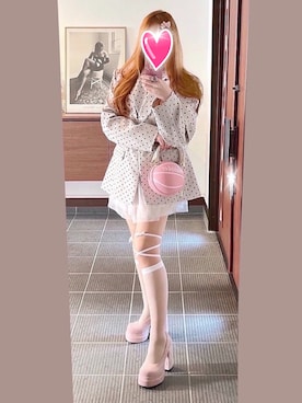「アイテム（ショルダーバッグ、ピンク系）」を使った、致し方なく課金さん（レディース・157cm）の夏コーディネート