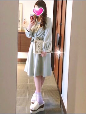 「STYLENANDA（スタイルナンダ）のアイテム（アクセサリー）」を使った、致し方なく課金さん（レディース・156cm）の冬コーディネート