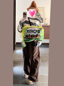 「Java（ジャバ）のアイテム（トップス）」を使った、致し方なく課金さん（レディース・157cm）の冬コーディネート