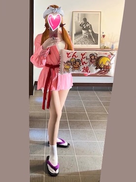 「アイテム（インテリア）」を使った、致し方なく課金さん（レディース・157cm）の夏コーディネート