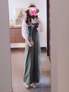 「UNDERCOVER（アンダーカバー）のアイテム（財布/小物）」を使った、致し方なく課金さん（レディース・157cm）の夏コーディネート
