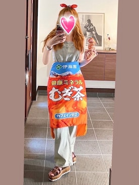 「アイテム（雑貨/ホビー）」を使った、致し方なく課金さん（レディース・157cm）の夏コーディネート