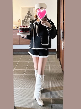 「アイテム（腕時計）」を使った、致し方なく課金さん（レディース・157cm）の冬コーディネート