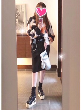 「Jeffrey Campbell（ジェフリーキャンベル）のアイテム（サンダル）」を使った、致し方なく課金さん（レディース・156cm）の秋コーディネート