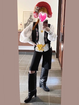 「アイテム（ボディバッグ/ウエストポーチ）」を使った、致し方なく課金さん（レディース・157cm）の秋コーディネート