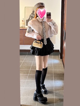 「ネクタイ」｜致し方なく課金さん（レディース・157cm）の春コーディネート